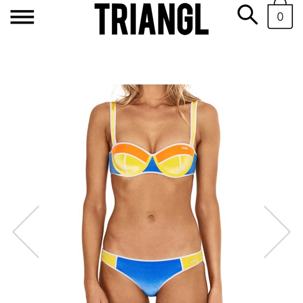 Newest Season Velvet Triangl Bathing Suit XS